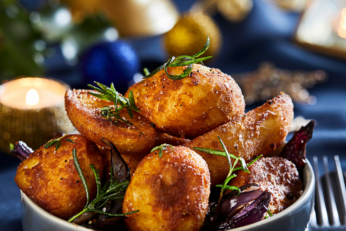 roast potatoes in a bowl